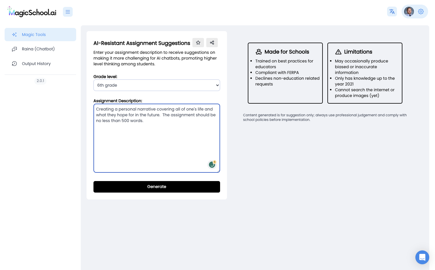 Type in your assignment description