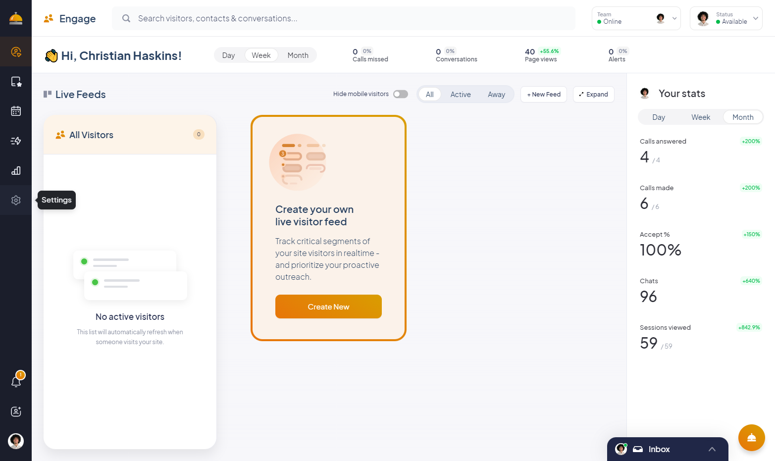 Click on the "Automations" tab on the left sidebar.