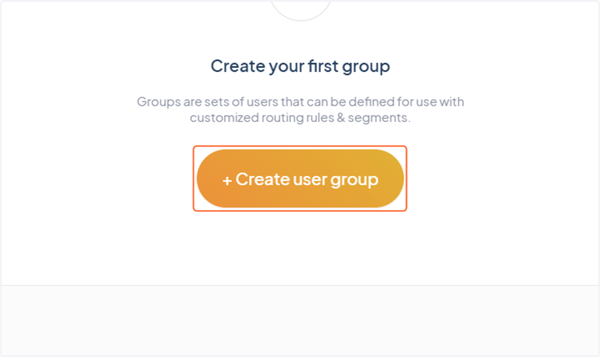 Create a new user group