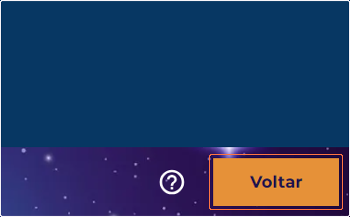 Clique em Voltar para continuar editando sua aula
