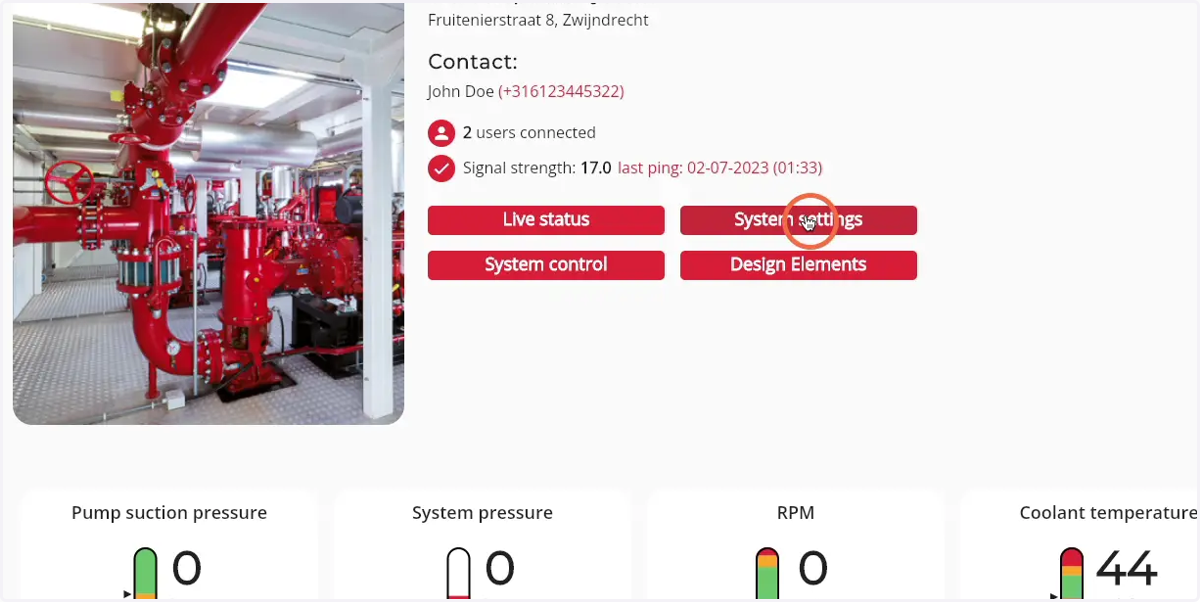 Click on 'System settings'