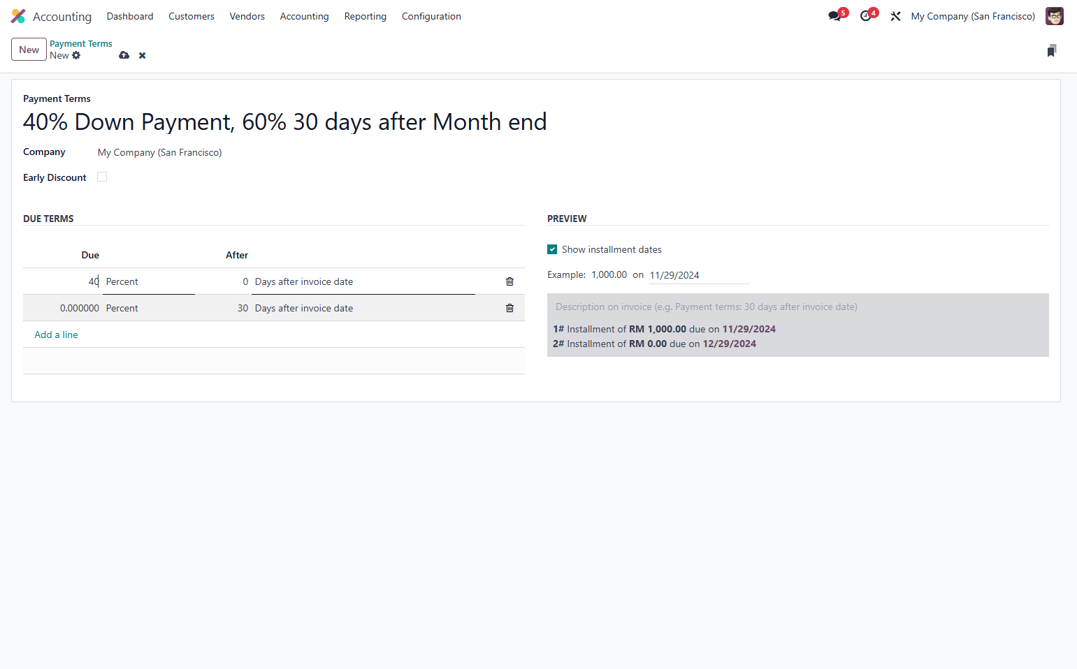 Change first line to desired percent. For example, 40%