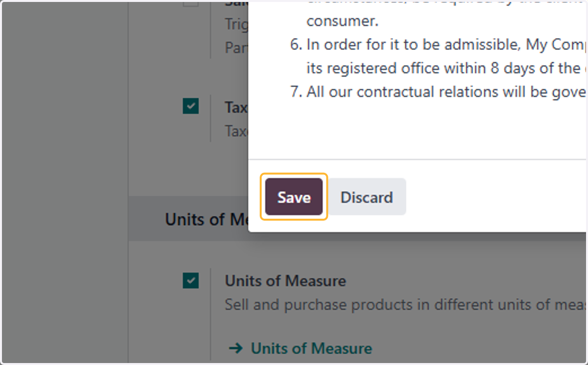 Click on Save