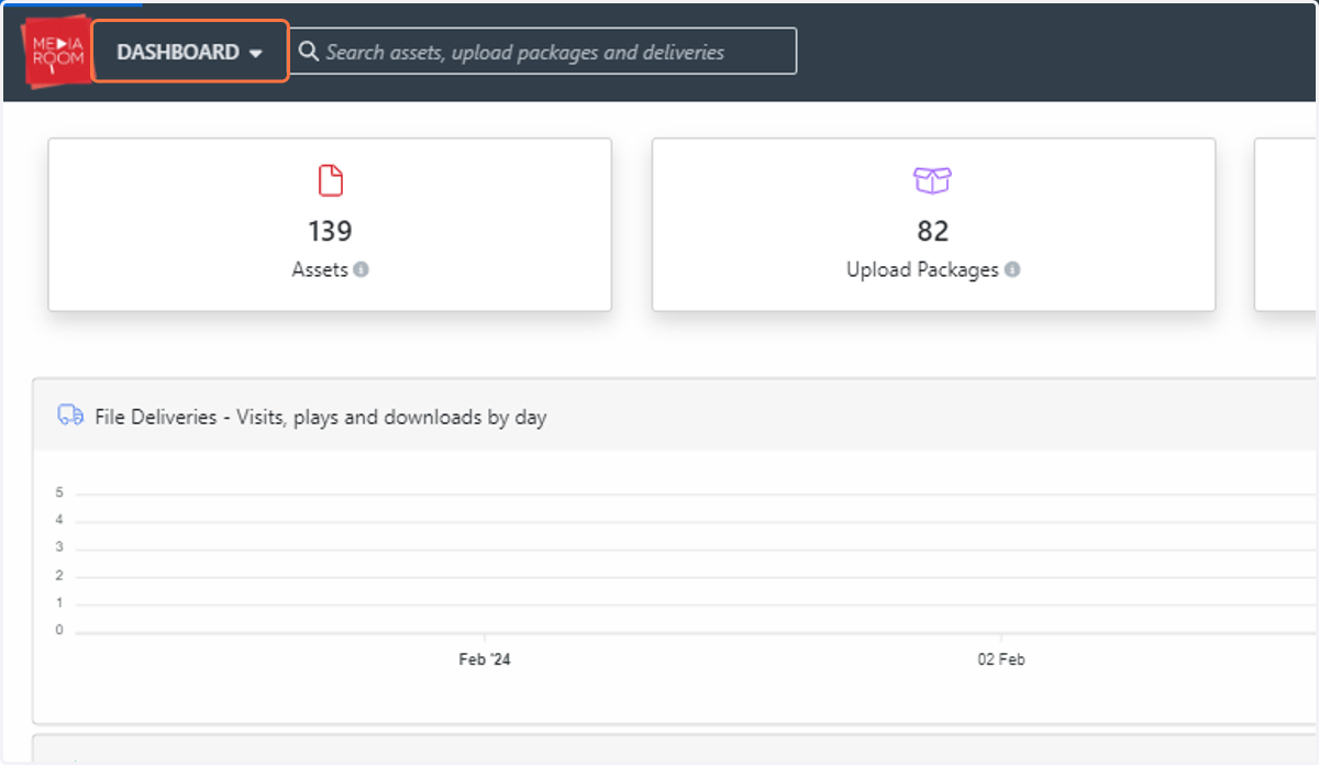 To see what files have been deleted in your room, click on DASHBOARD