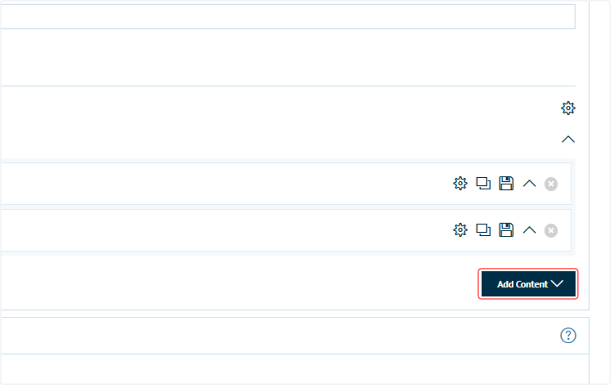 Click on Add Content