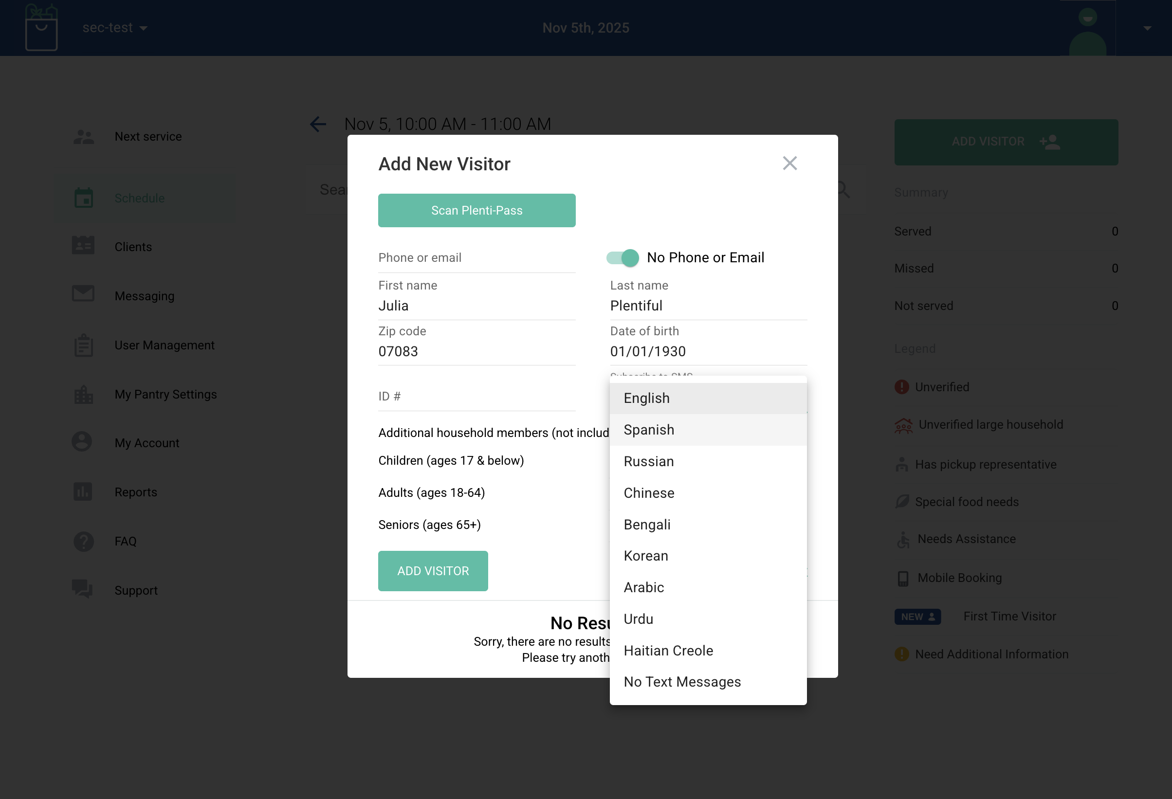 Plentiful is available in 9 languages. This will allow any messages you send to be automatically translated into the language you select. Select their preferred language here.