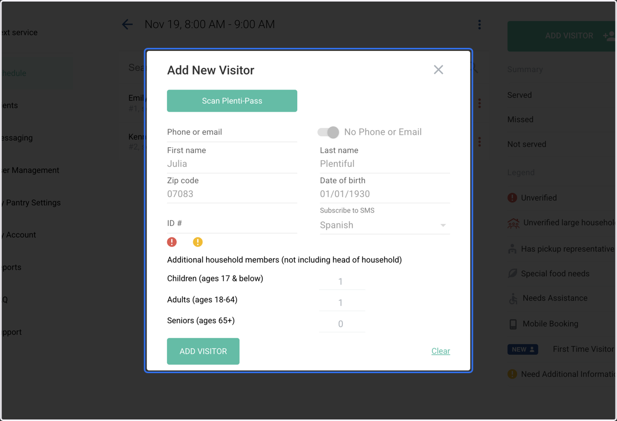 Their information will automatically fill in