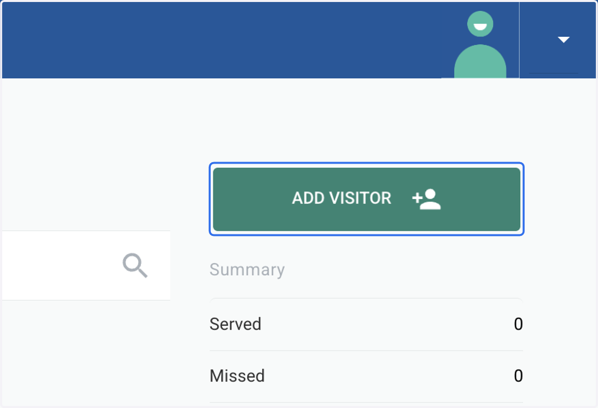 Click on ADD VISITOR