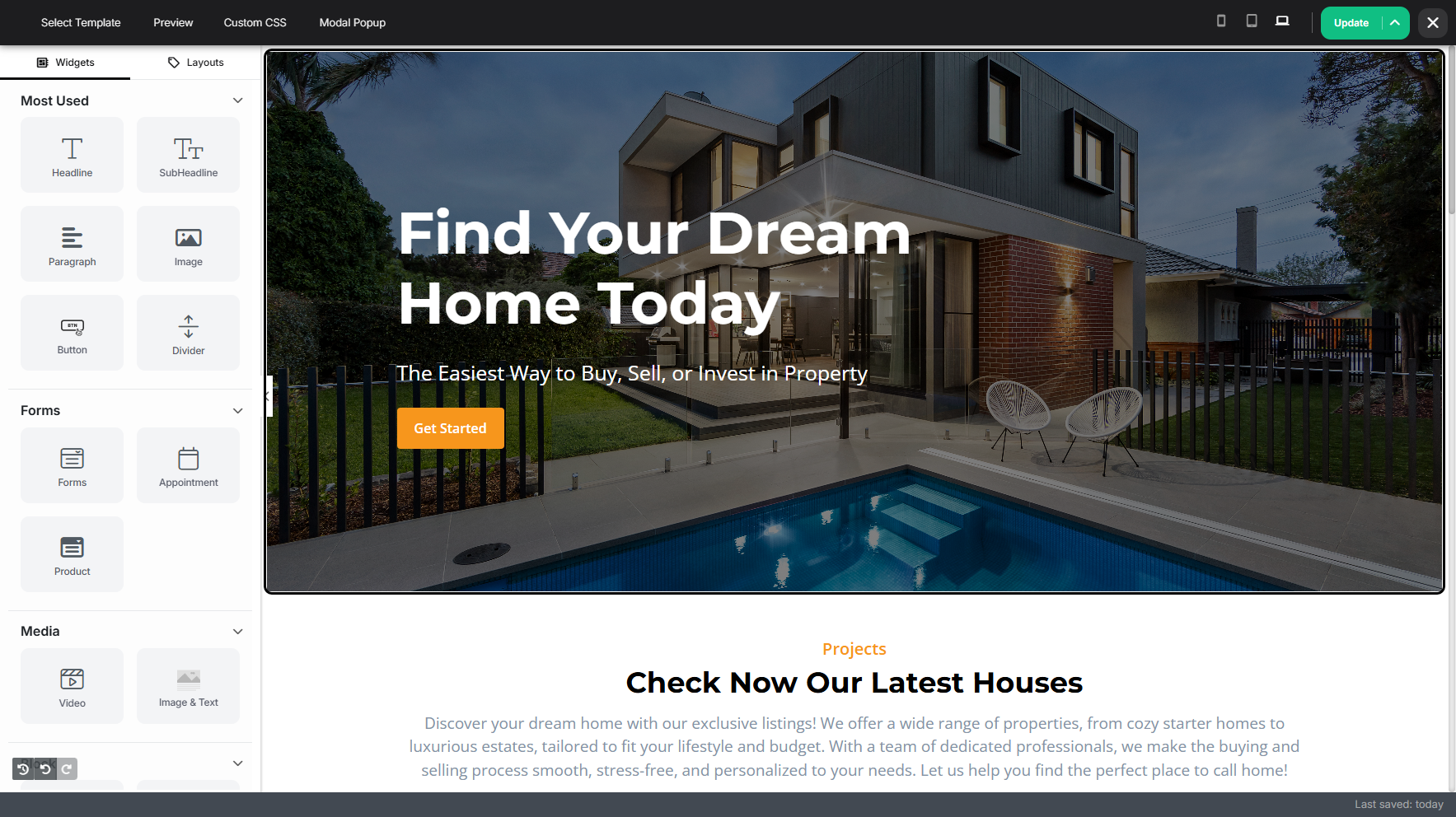 Step 1: The Funnel Builder page allows users to save the funnel as a draft to make changes or improvements in the future.