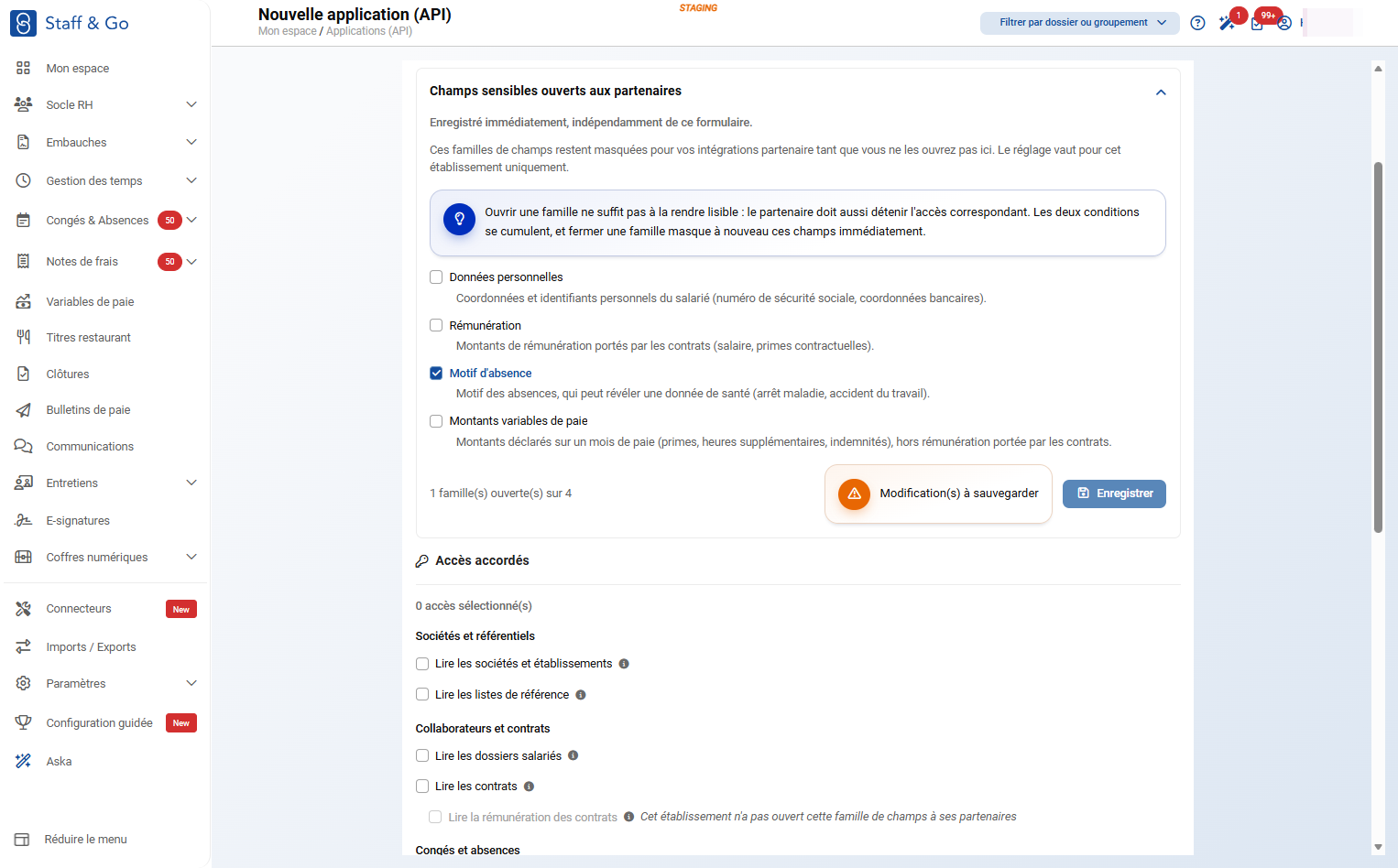 Cliquer sur Enregistrer