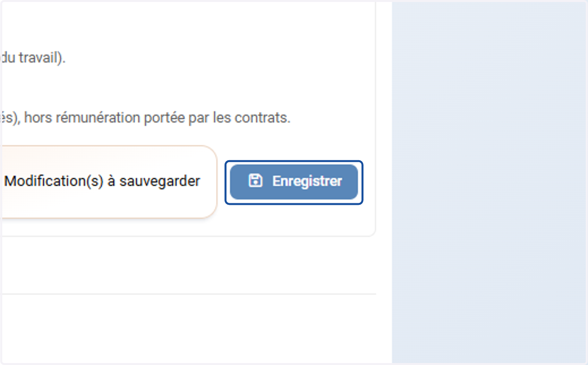 Cliquer sur Enregistrer