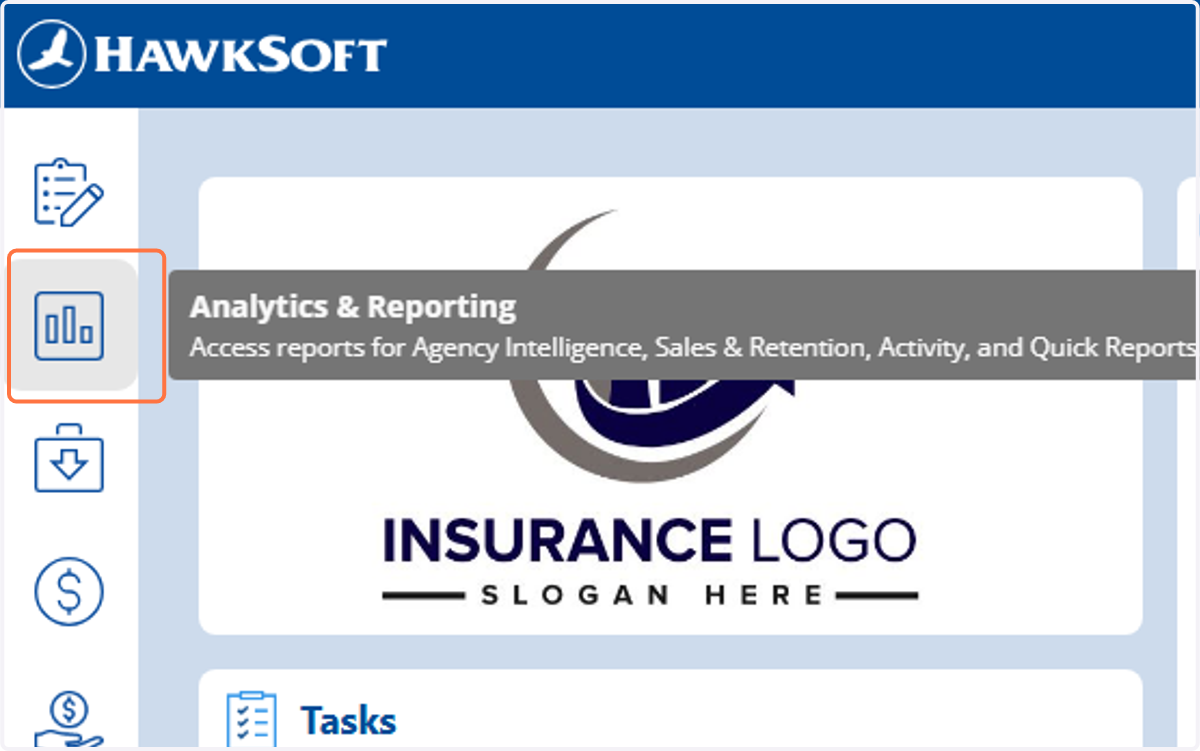 Click on Analytics & Reporting