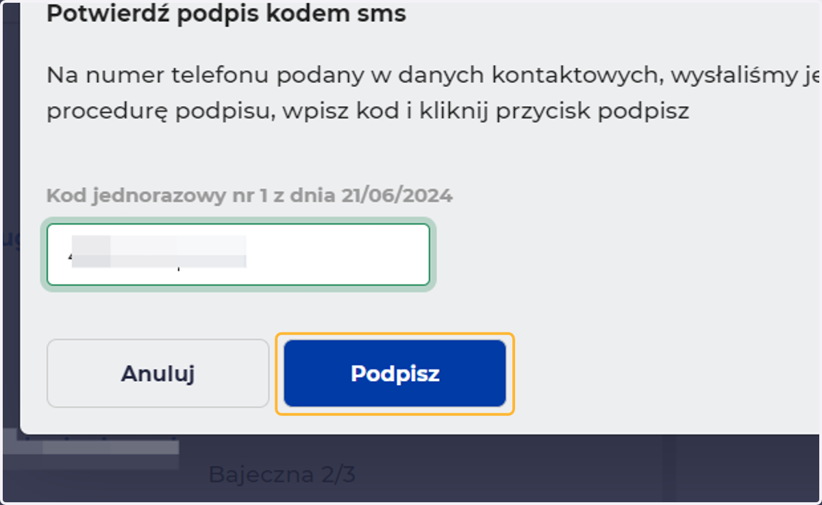 i wybiera Podpisz
