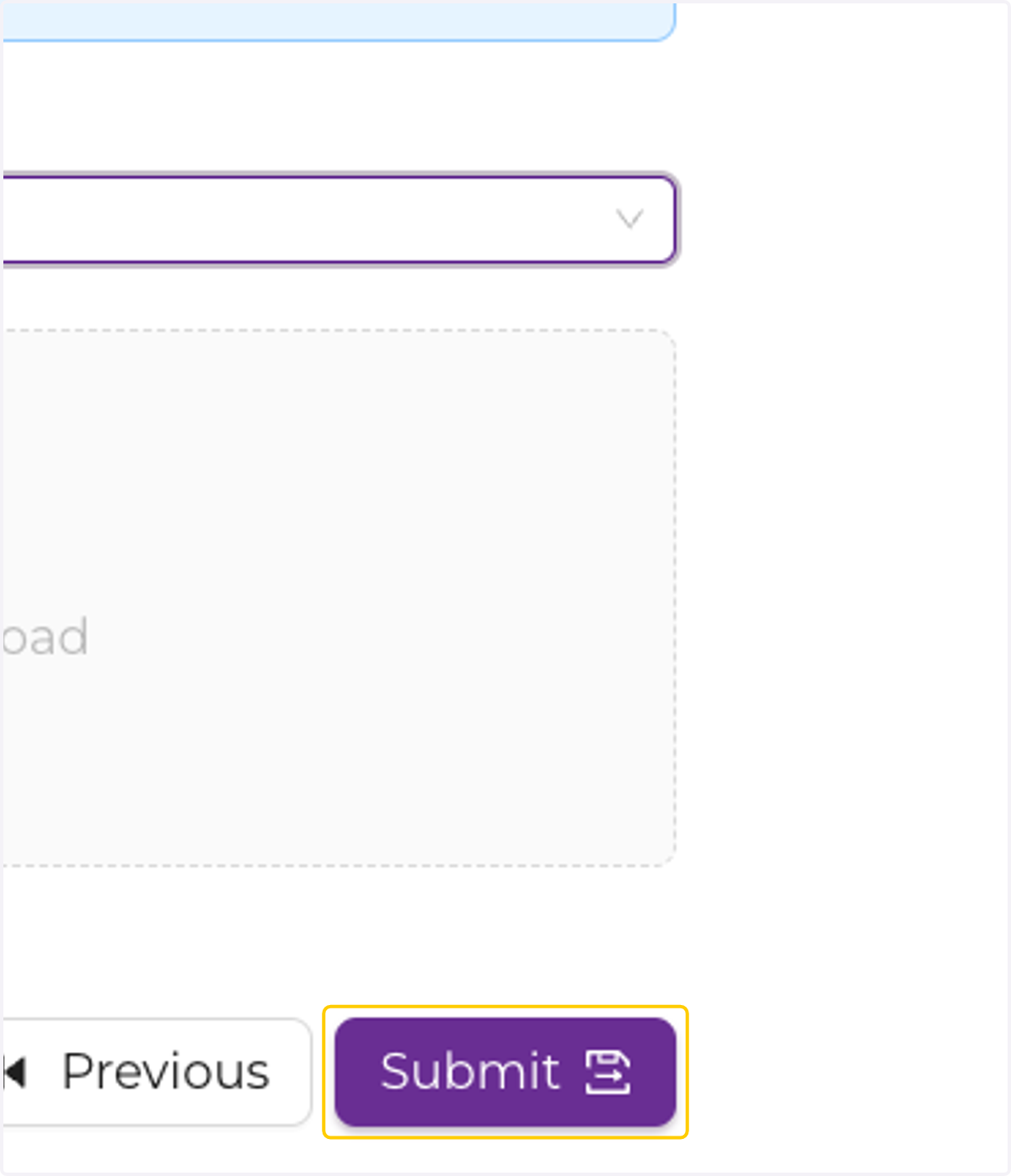 Click on Submit