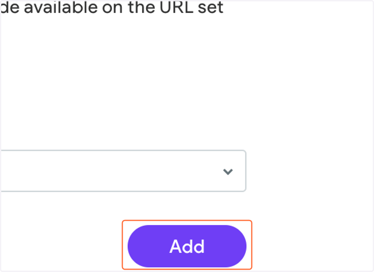 Click on Add