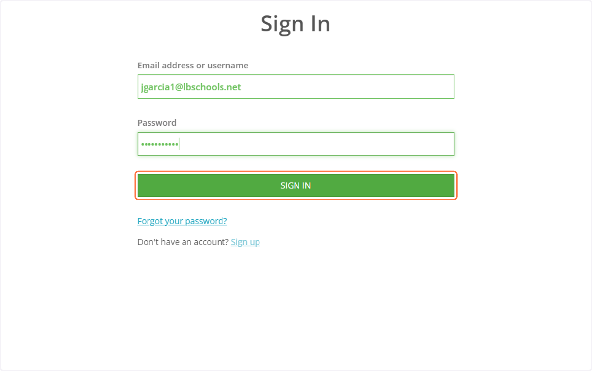 Sign in to your Parchment account (read description if you have not made an account)