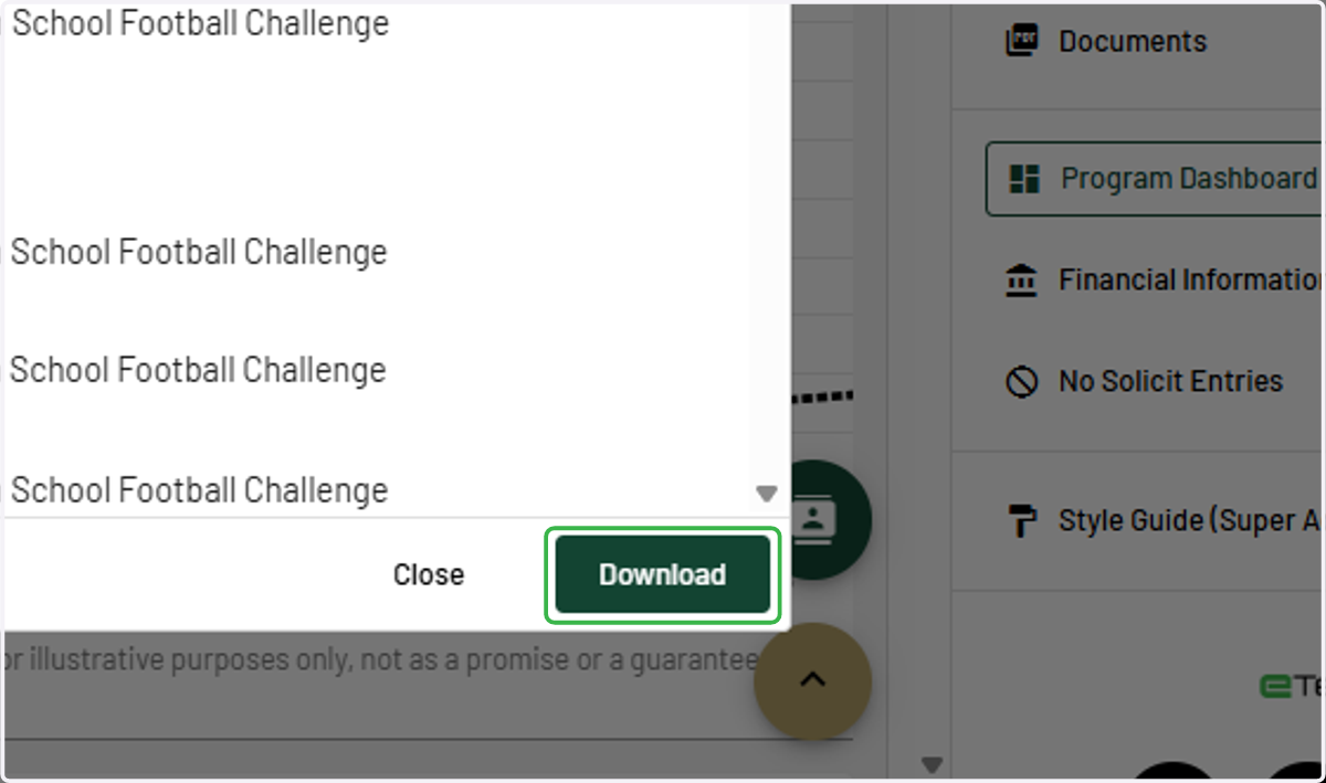Click on Download