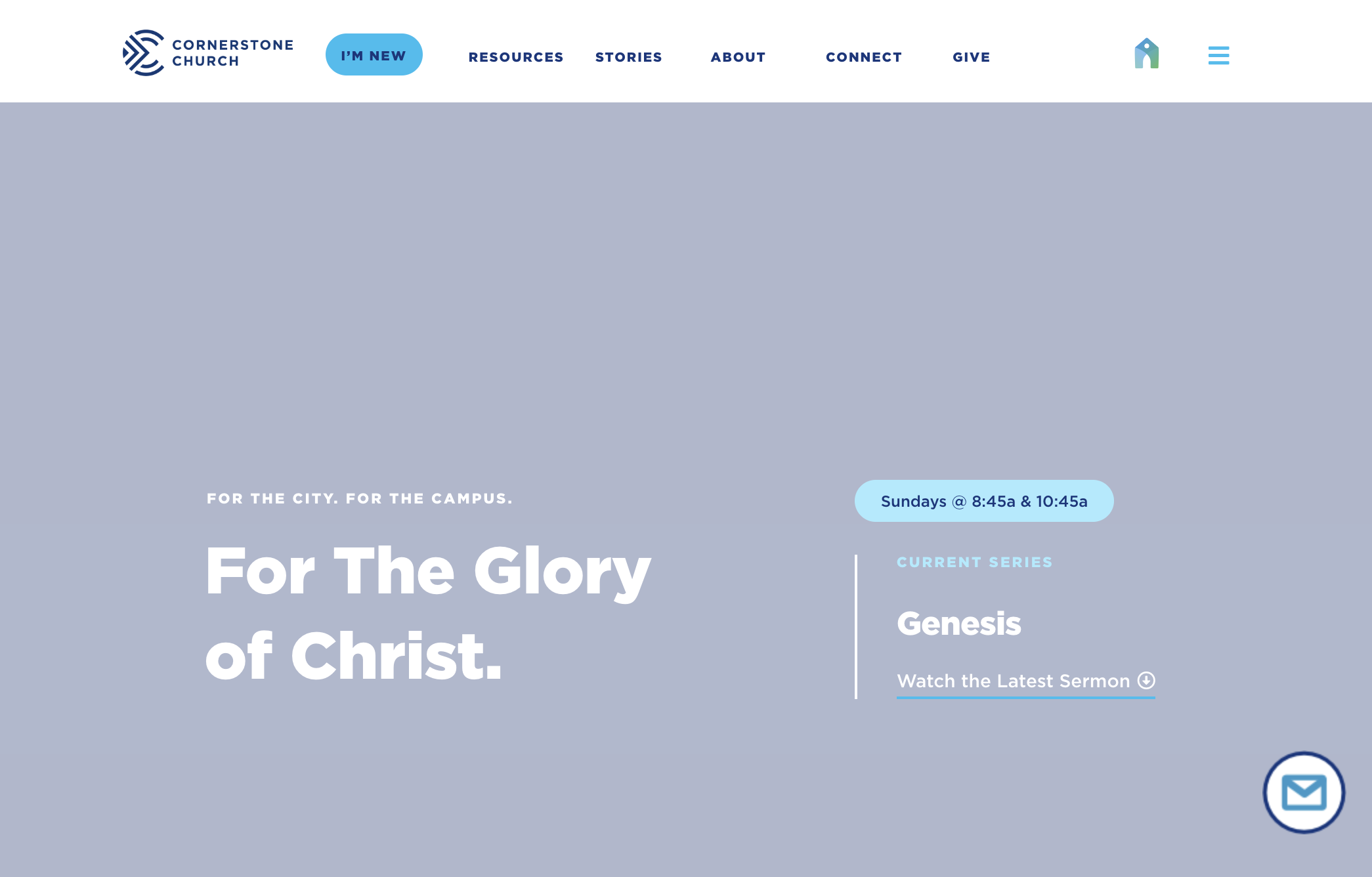 Go to cornerstonelife.com and click on the Church Center button.