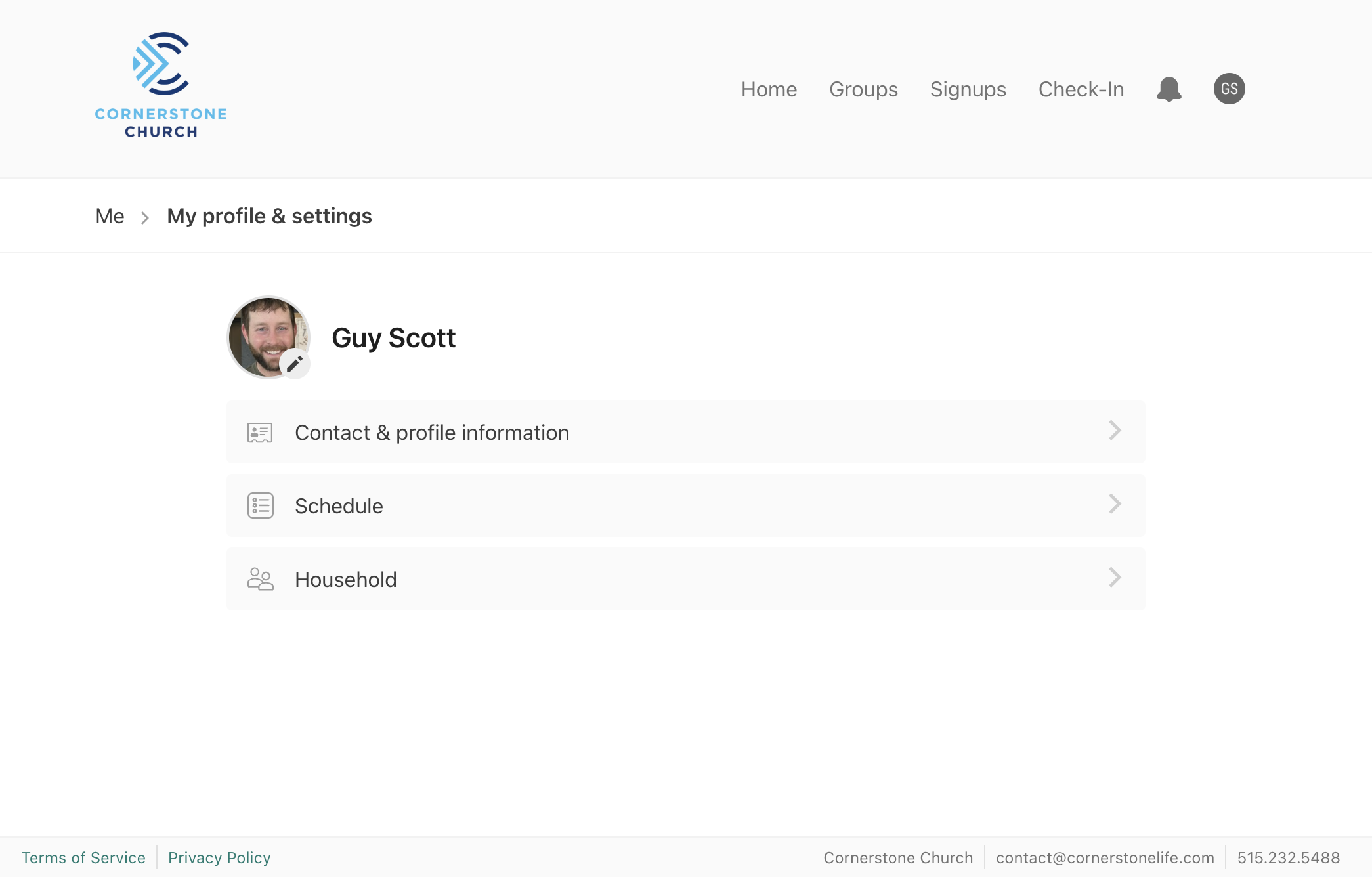This is a GOOD example since it clearly shows who "Guy Scott" is and he is the only one shown in the picture.