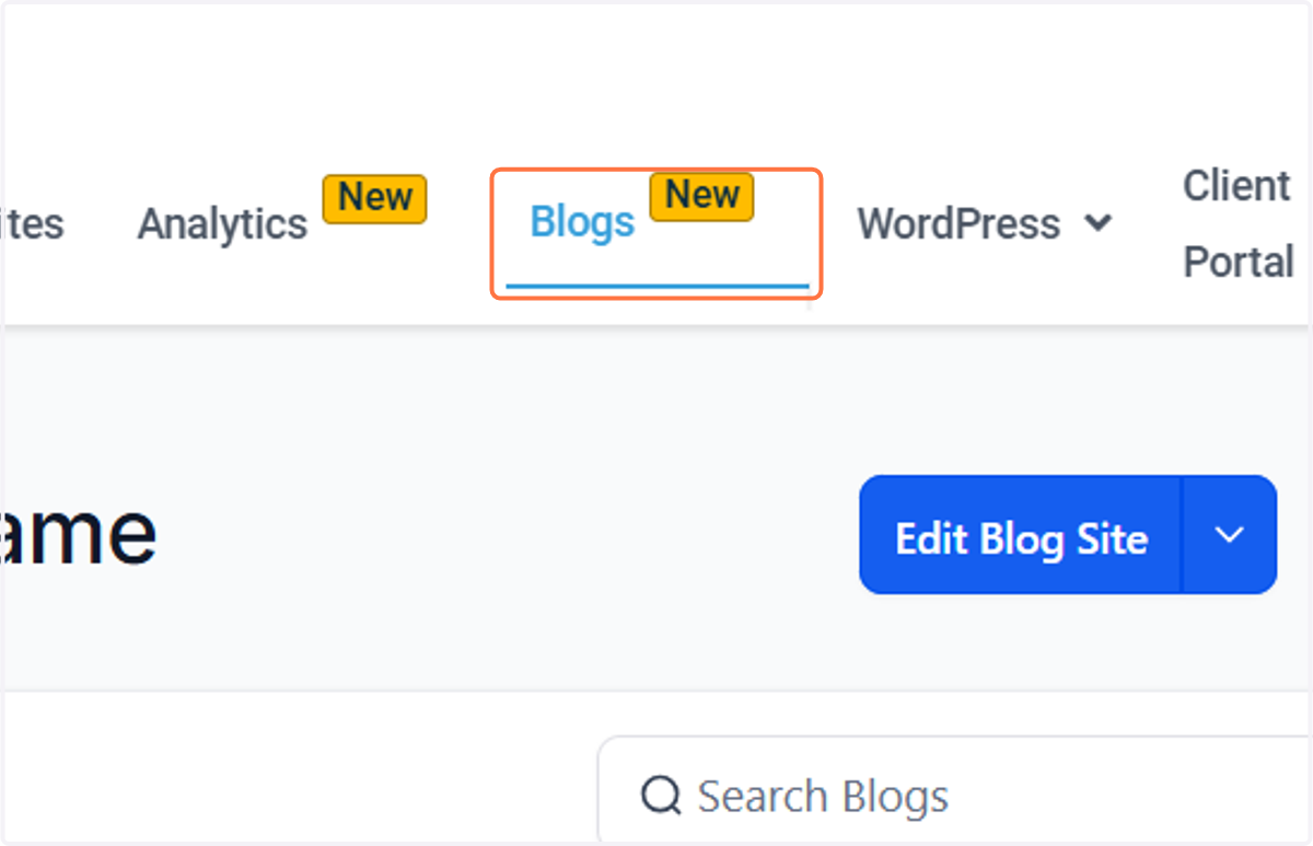 Click on Blogs…