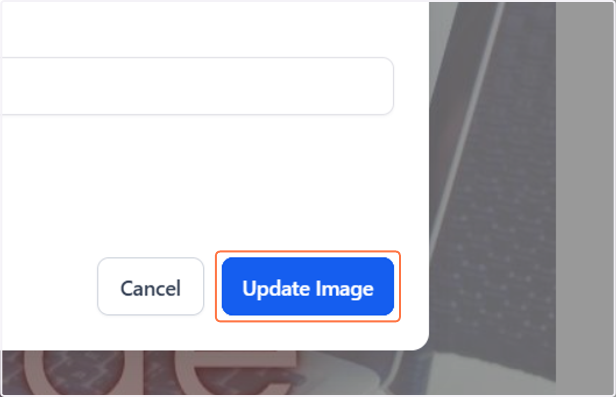 Click on Update Image