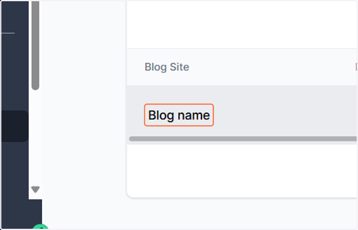 Click on the blog you wish to add to