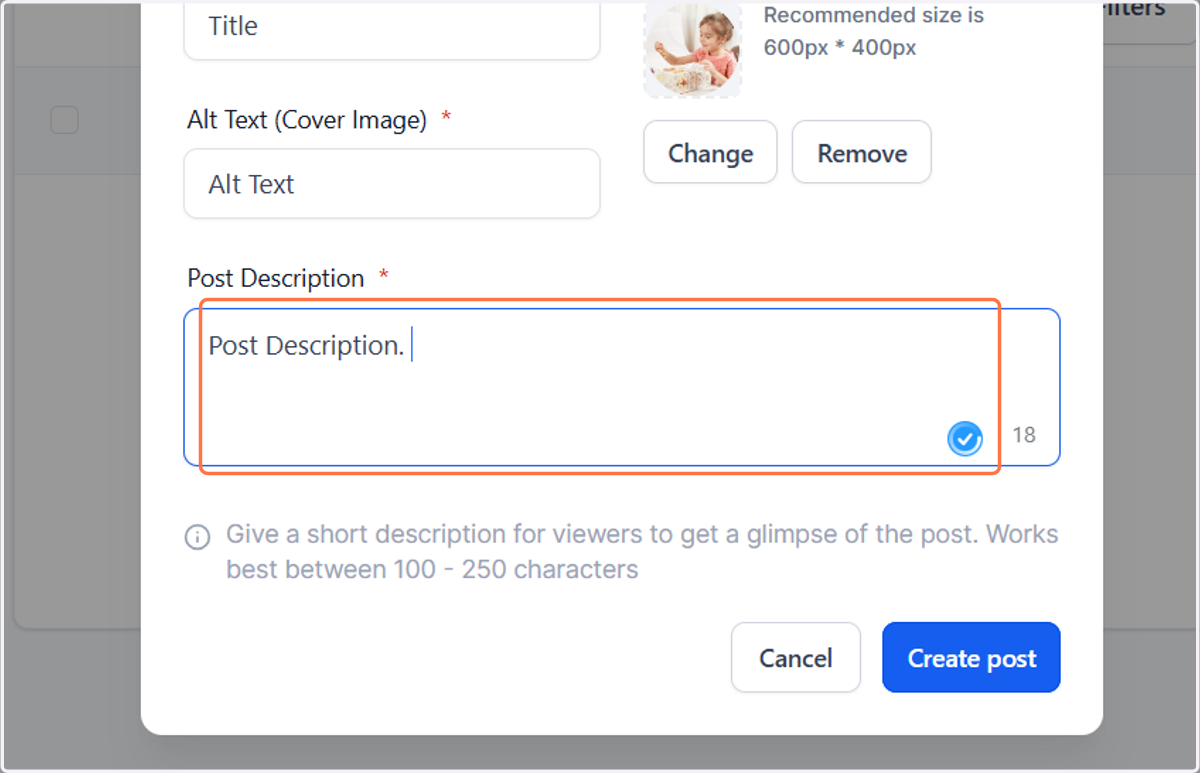 Add a keyword rich description