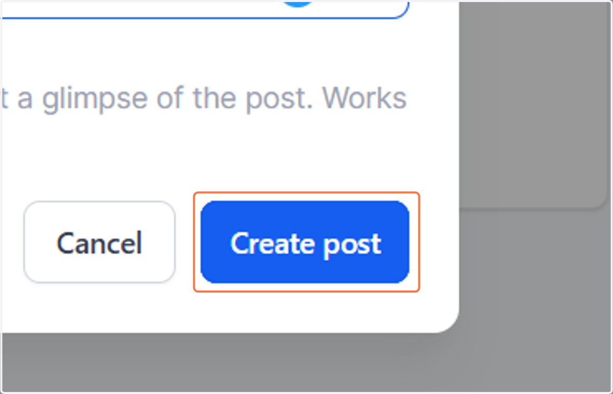 Click on Create post