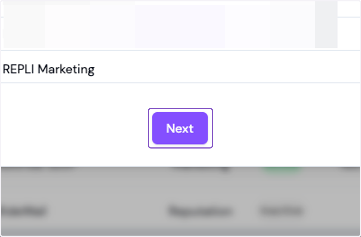 Click on Next