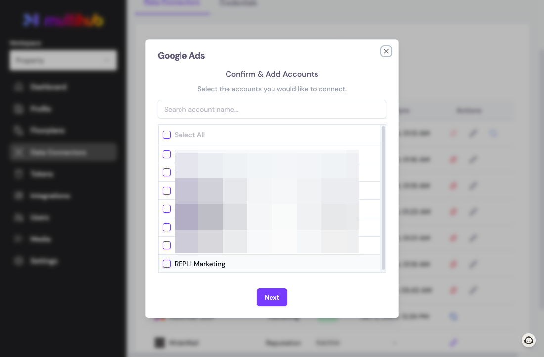 Find your Google Ads account