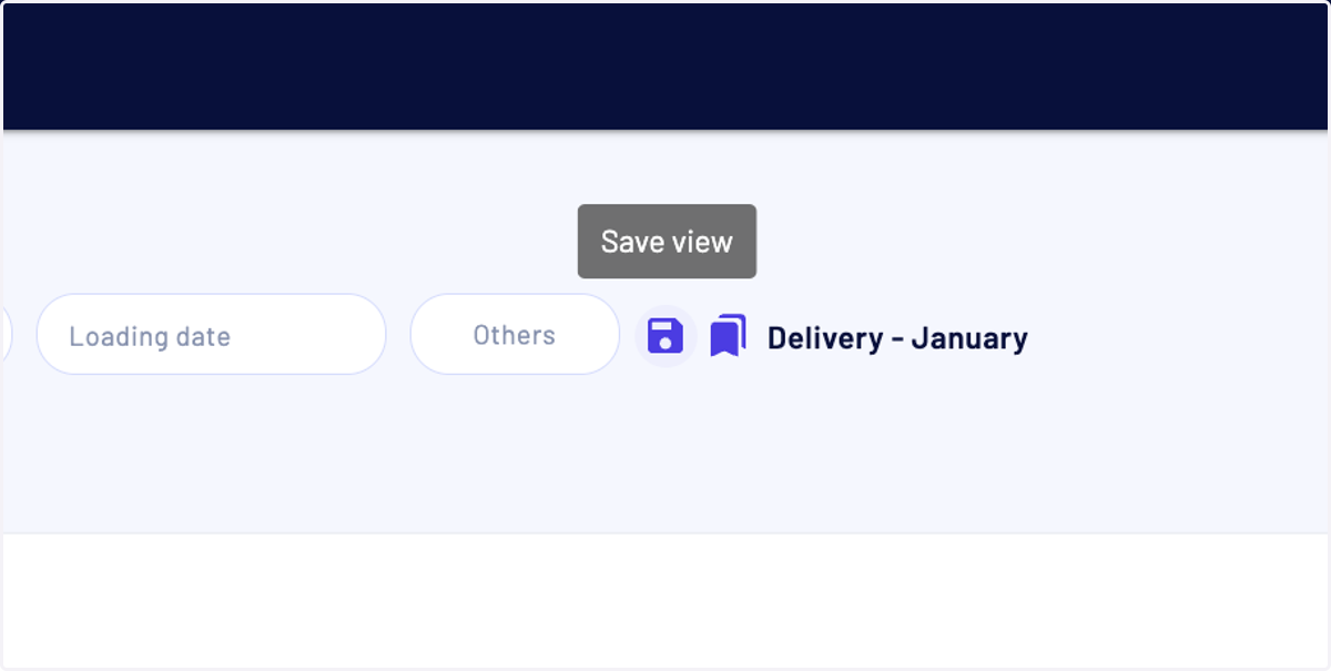 Then click on "Save view"