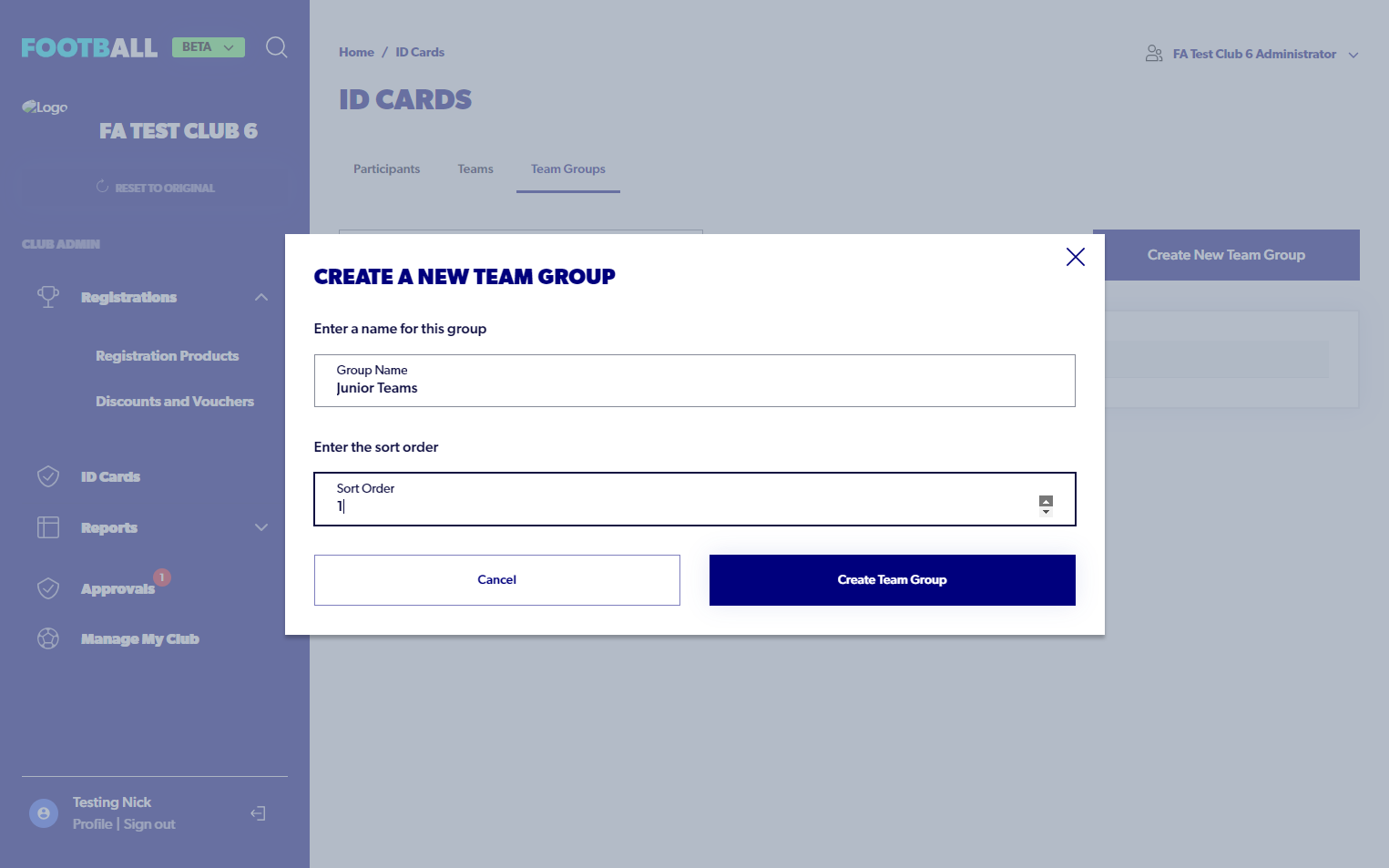 2025 Registration System - Admin - How to Create Team Groups & Teams ...