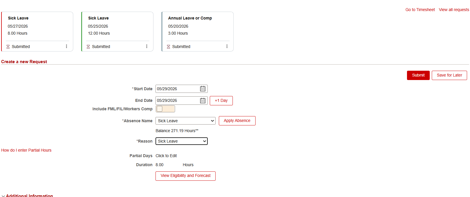 Select Reason from the dropdown.