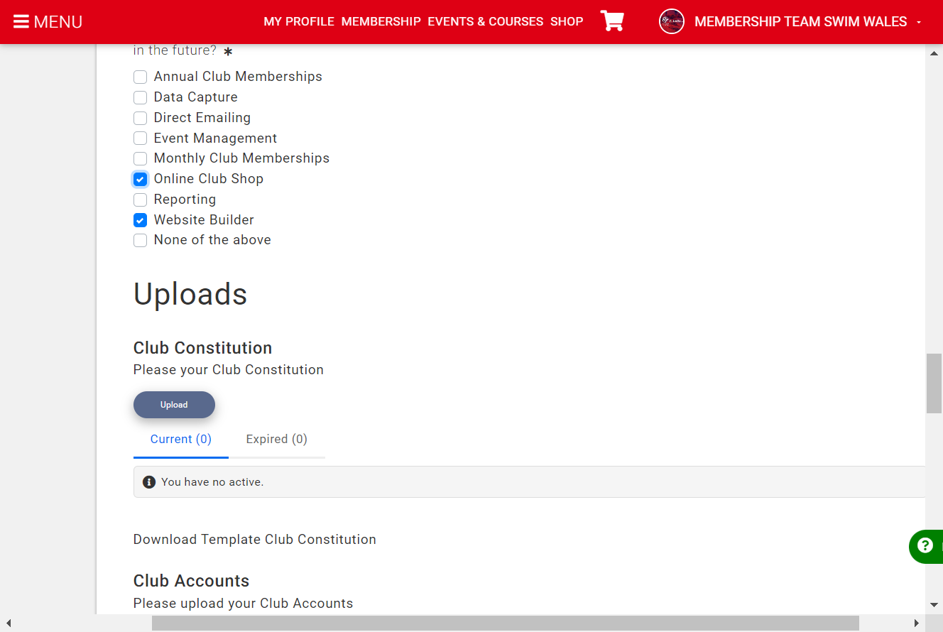 Select Upload