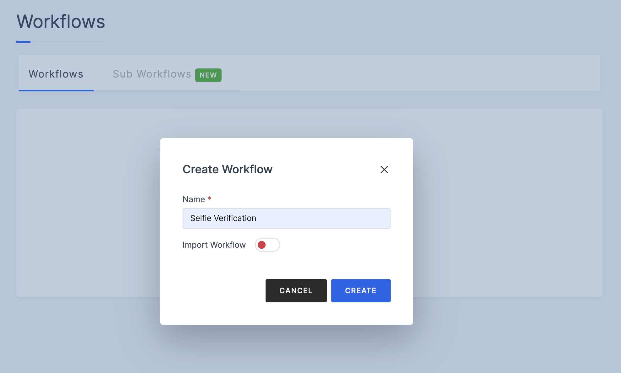 Create Workflow