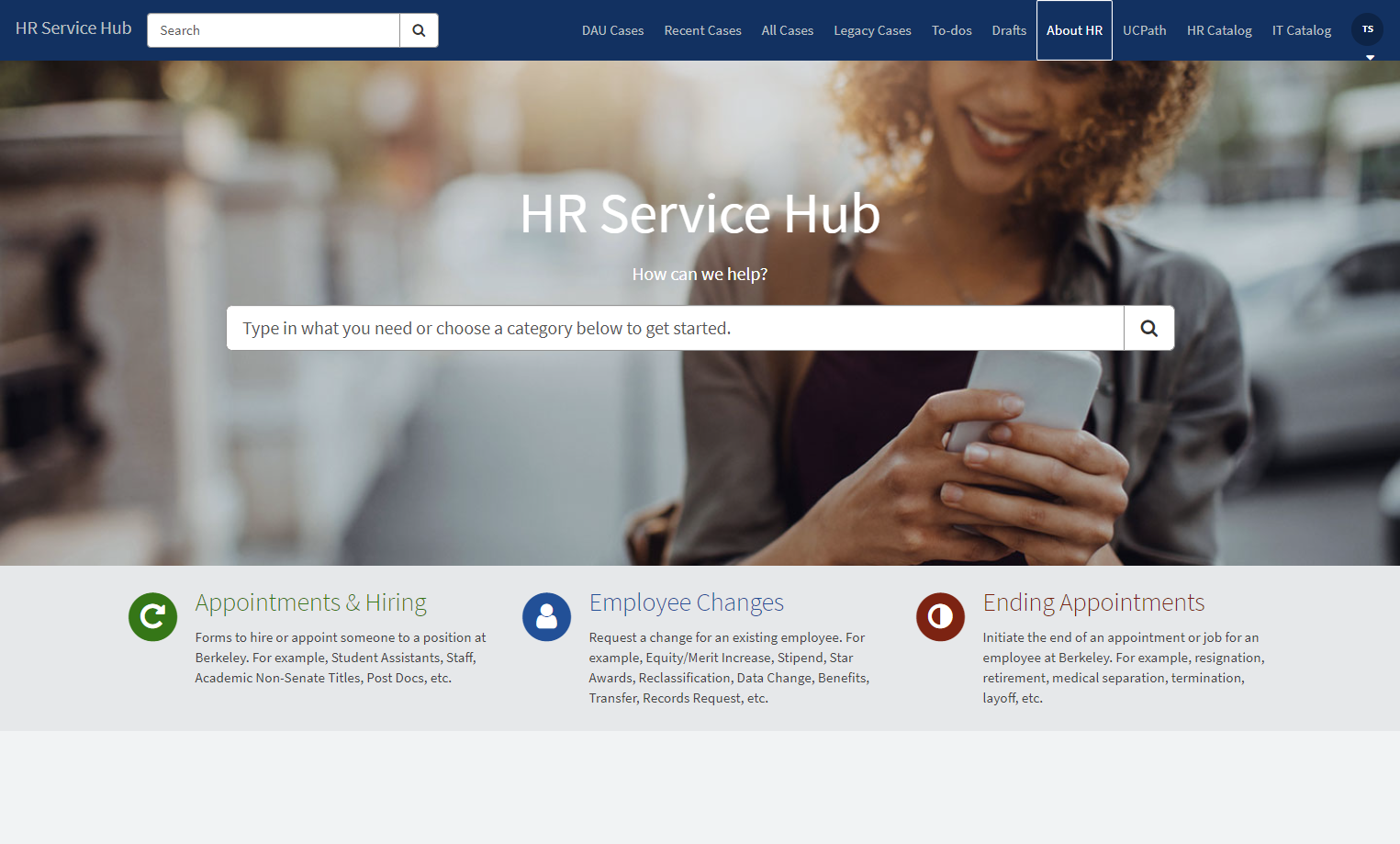 Click on About HR