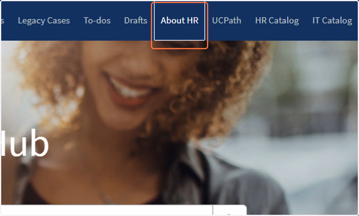 Click on About HR