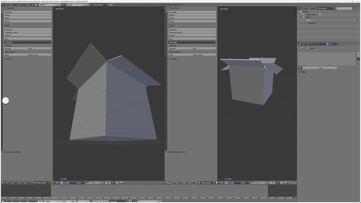 We begin in Blender