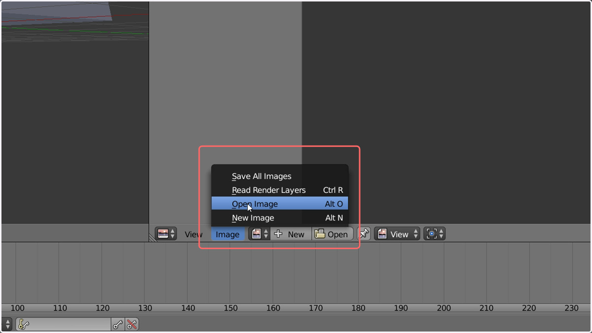 Click the Image menu and Open Image