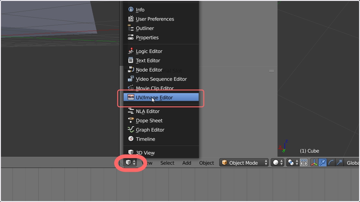 Navigate to the UV/Image Editor section