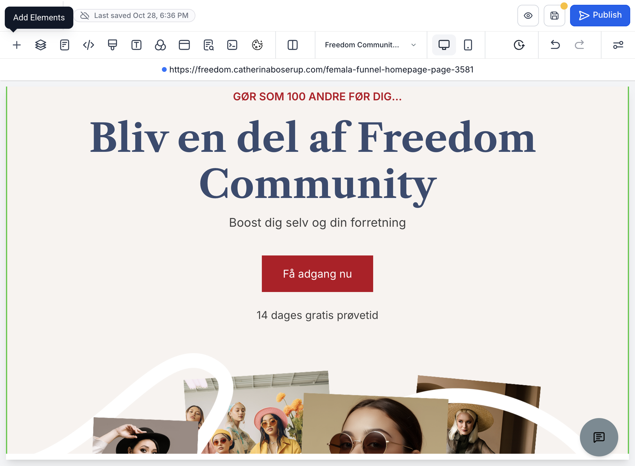 Klik på + for at tilføje din pris tabel