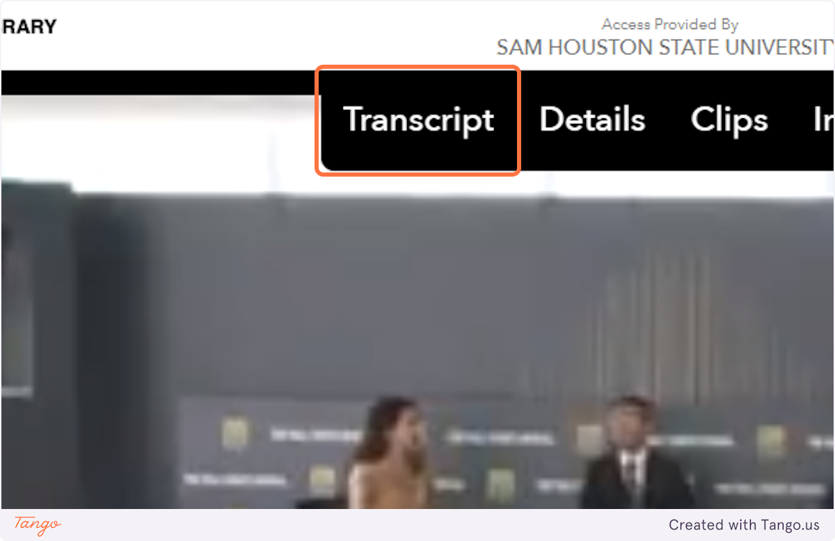 Click on the Transcript tab at the top of the video to view the film's transcript (when available)