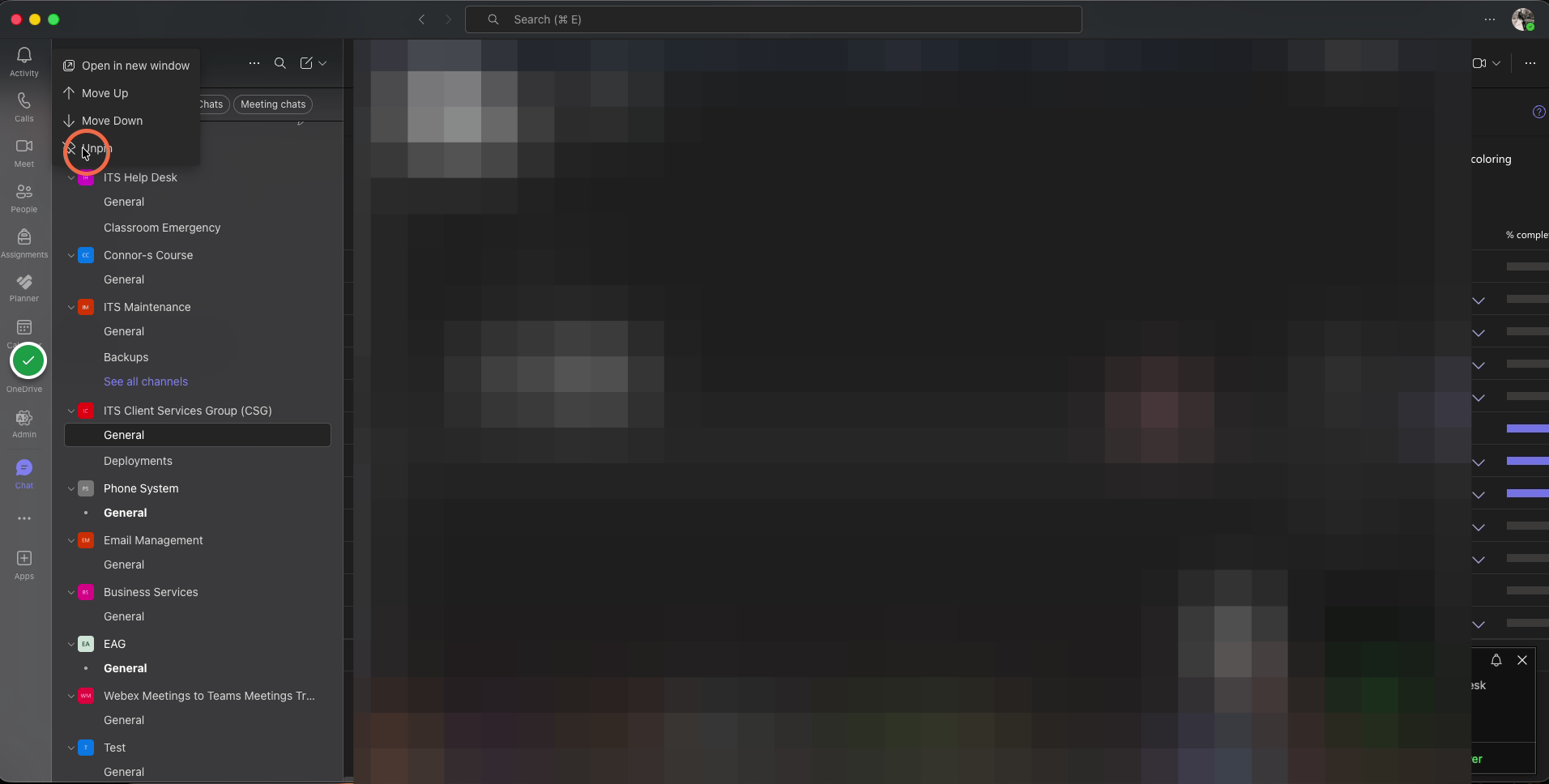 Right-click (or ⌘-click) on the app you wish to unpin