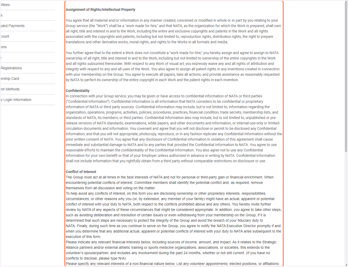 Review all Content of Agreement