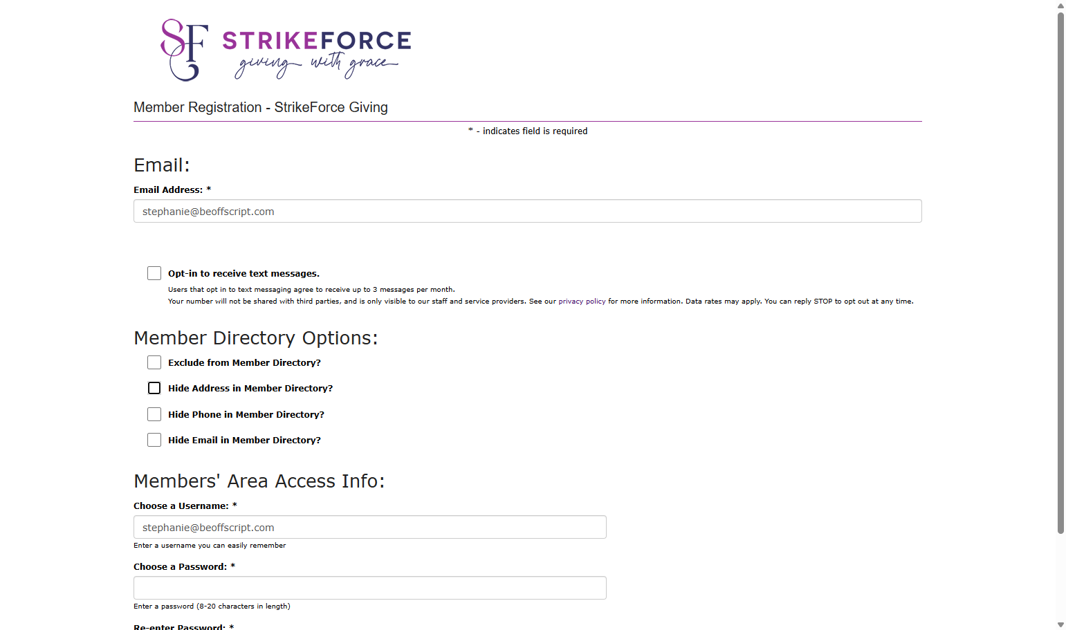 Check or uncheck your Directory Access preferences