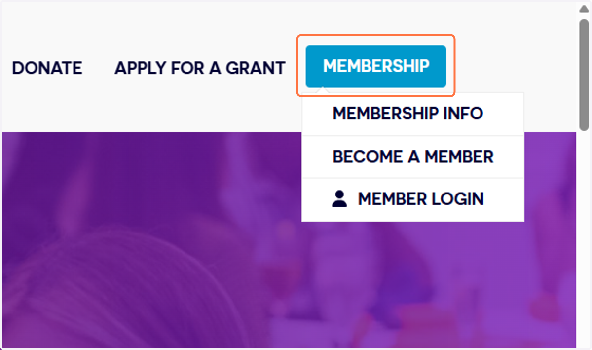 Click on MEMBERSHIP