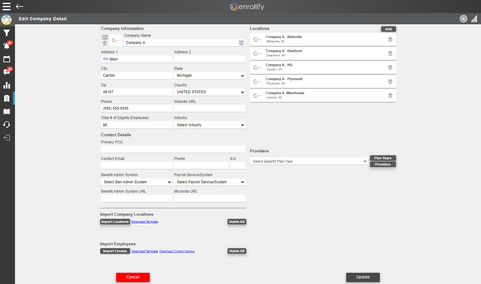 Click on Import Census