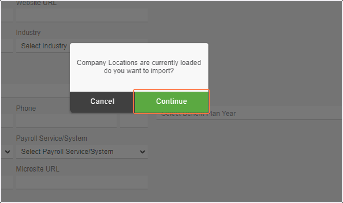 Click on Continue