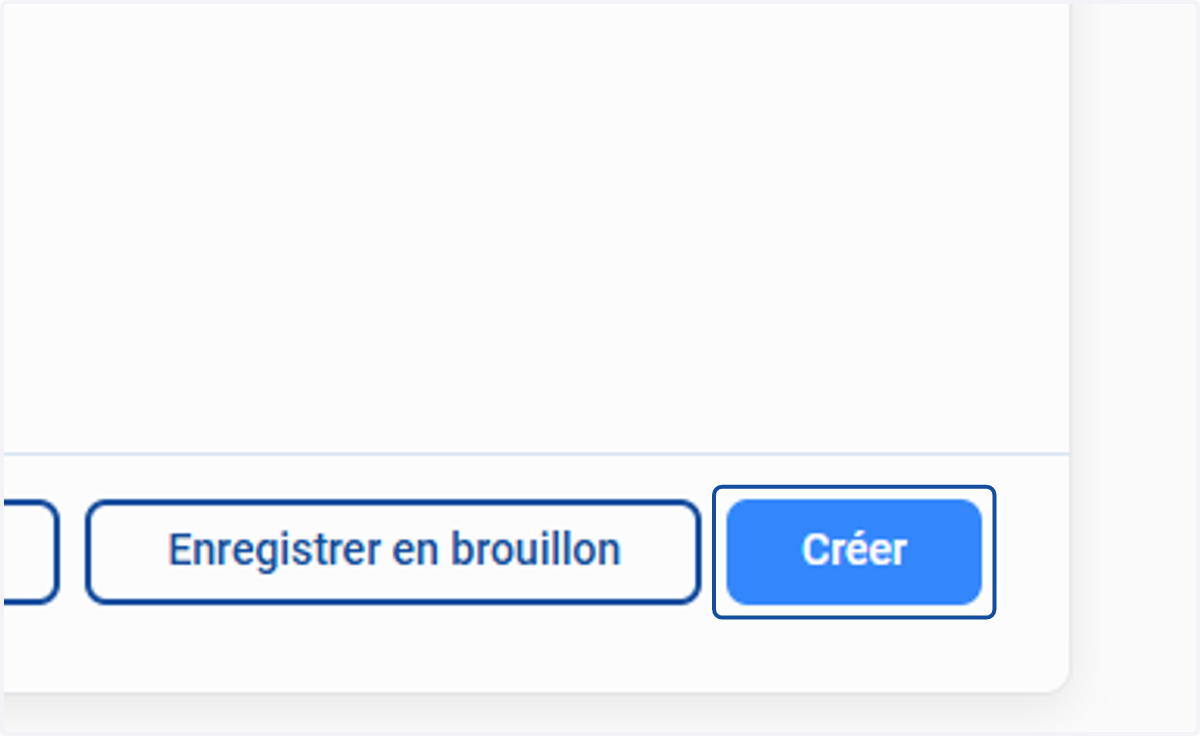Cliquer sur "Créer
