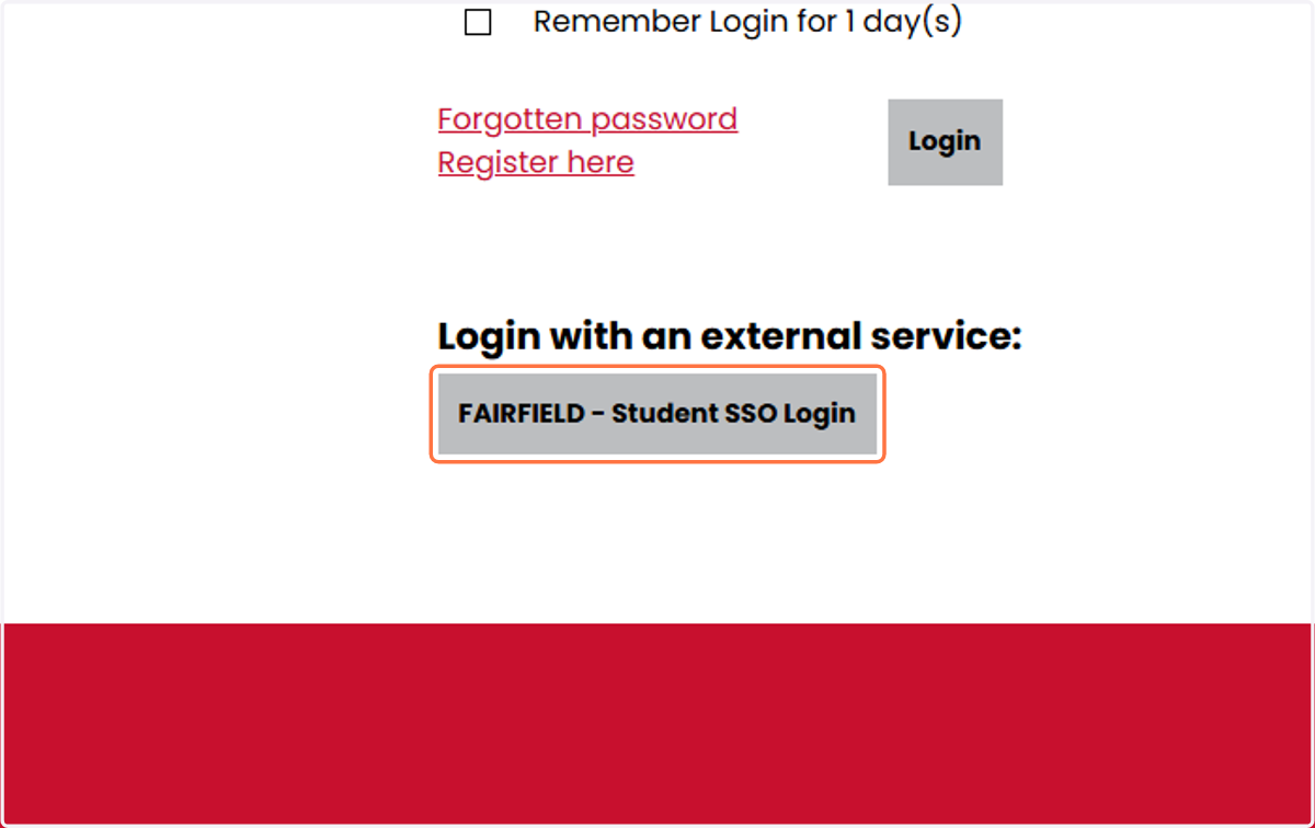 Click on FAIRFIELD - Student SSO Login